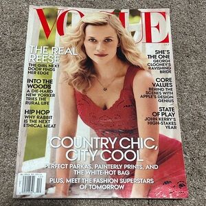 Vogue Magazine with Red Dress Cover